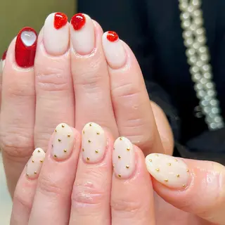 ショート カラー ネイル ネイルサロン リリーブランシュ所属・森 瑞紀のネイルデザイン