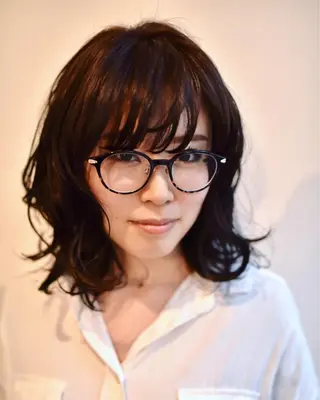 ミディアム カラー hair resort terrasse所属・長尾 圭のヘアスタイル