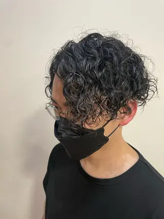 パーマ 似合わせミニボブ マッシュ/渋谷/宍戸のヘアスタイル