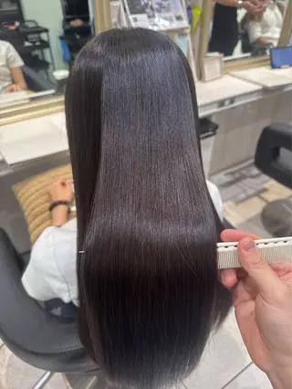 ロング 【縮毛矯正】 渡邉敦也のヘアスタイル
