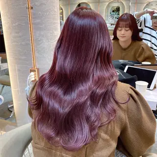 セミロング カラー レイヤー/韓国ヘア 縮毛矯正🫧鈴木颯のヘアスタイル