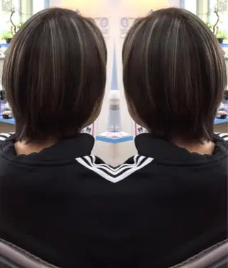 ショート カラー ヘアアレンジ BOB所属・三輪 太一のヘアスタイル