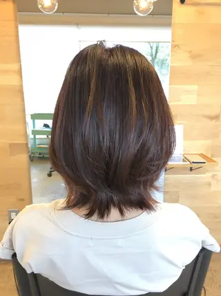 ミディアム Hair Salon Compass(ヘアサロン コンパス)所属・畑村 真由美のヘアスタイル