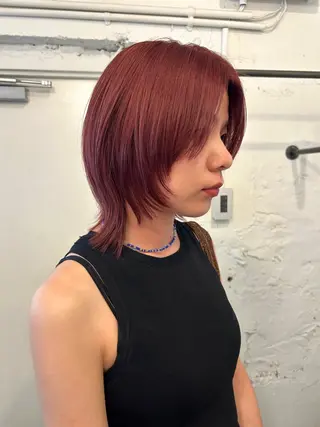 ミディアム カラー UNU【ユヌ】所属・＊UNU＊ RICOのヘアスタイル