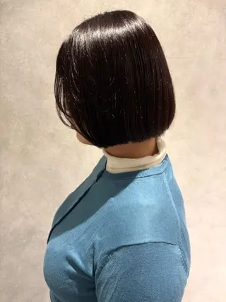 ミディアム カラー yumemiレイヤー ‎✴︎ 透明感カラーのヘアスタイル