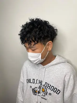 パーマ メンズ Le'a所属・渋谷/フェード/ 國分 翔のヘアスタイル