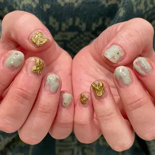 ネイル 淡色ネイル 🎀moeのネイルデザイン