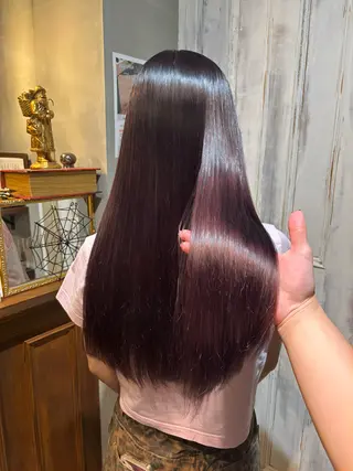 ロング カラー saya 🧸 カット/縮毛矯正のヘアスタイル