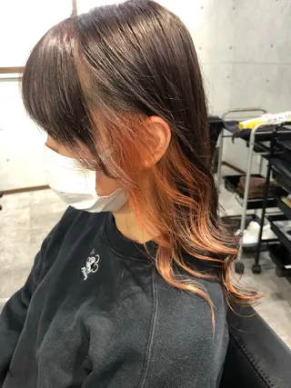 セミロング REVE所属・REVE 【外国人風カラー】のヘアスタイル