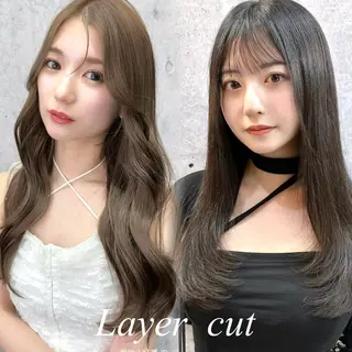セミロング 韓国風/ワンホンヘア 髪質改善/MaCoのヘアスタイル