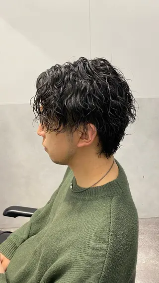 パーマ メンズ 渋谷/メンズパーマ 大岡拓海のヘアスタイル
