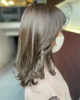 セミロング IORI #韓国ヘア#髪質改善のヘアスタイル