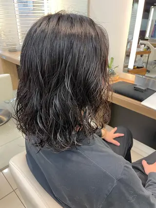 パーマ パーマ/ボブ/ ヘルシーカラー/風花のヘアスタイル