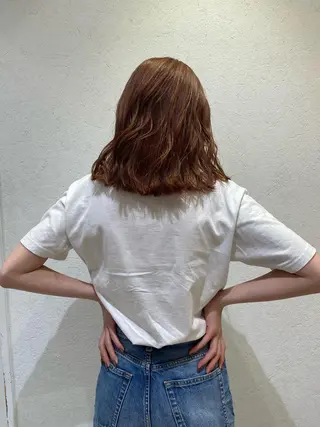 ミディアム カラー パーマ指名No1 /namiのヘアスタイル