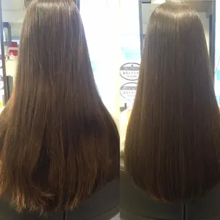 ロング 鞠 秀明のヘアスタイル