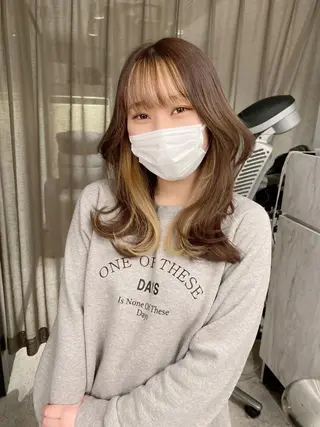 ロング 京都レイヤーカット/ 縮毛矯正/羽柴りくのマツエク・マツパデザイン