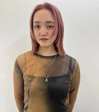 ミディアム カラー レイヤー/ 透明感SHIMAのヘアスタイル