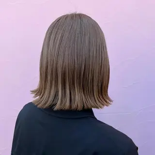 ミディアム カラー フルールドソレイユ所属・♡ナナコ♡ レイヤー/艶髪のヘアスタイル