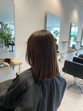 ミディアム カラー Hair Ange伊達店所属・山口 美緒のヘアスタイル