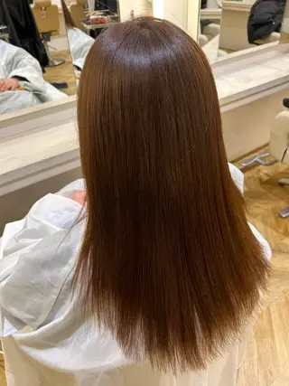 ロング 髪質改善・縮毛矯正 濱　泰賀のヘアスタイル