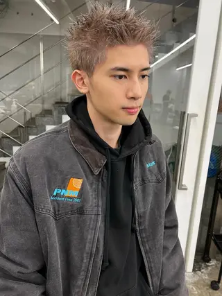 ショート カラー メンズ 渋谷メンズショート 特化🥋　渡邊健流のヘアスタイル