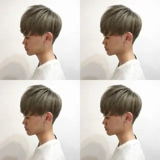 ショート カラー メンズ 嶋佐 昌大 シマサマオのヘアスタイル