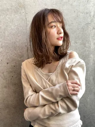 ミディアム unsarto poi所属・柳澤きょうこ/ボブ 髪質改善/ヘアセットのヘアスタイル