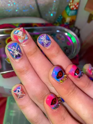 ネイル 福の爪 🍒福山千晴のネイルデザイン