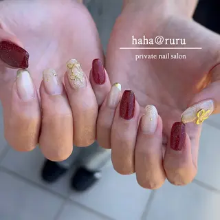 ネイル haha@ ruruのネイルデザイン