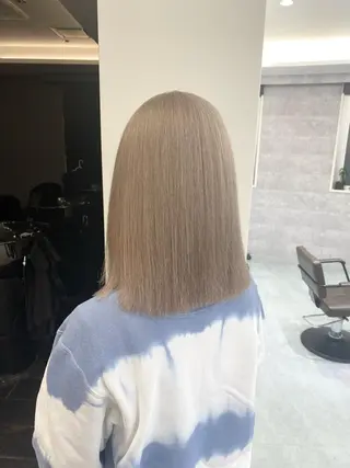 ミディアム カラー ハイトーン特化サロン 🍑momo🍑のヘアスタイル