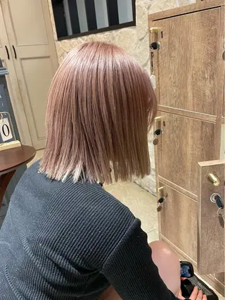 ミディアム 髪質改善カラー🫧 横浜/liberteのヘアスタイル