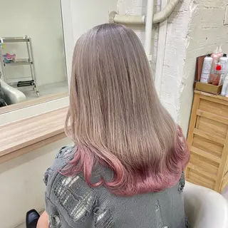 ロング カラー Riru🍒desi gn color🍒のヘアスタイル