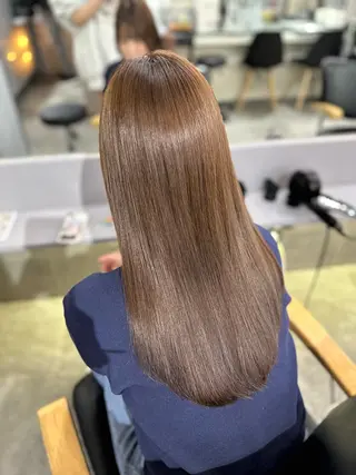 ロング 縮毛矯正/髪質改善/ レイヤー代々木/木下のヘアスタイル