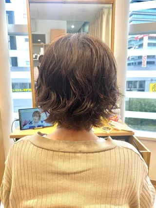 ショート パーマ ❤️パーマ美容師✂︎ 井口美緒のヘアスタイル