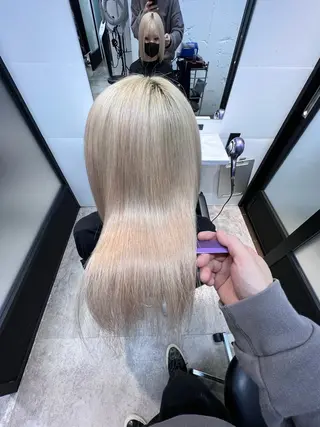 ロング 髪質改善/縮毛矯正 艶カラー/珠聡のヘアスタイル