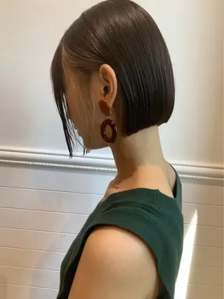 ショート ボブ×縮毛矯正 ryotaのヘアスタイル