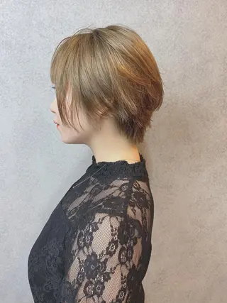 ショート カラー 丸山 晶平のヘアスタイル