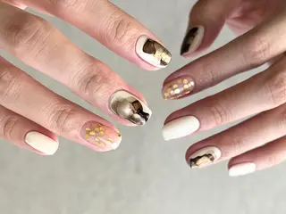 ネイル fumina 💚💛のネイルデザイン