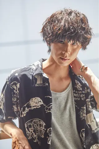 ショート パーマ 艶カラー/フェイス レイヤー/たむのヘアスタイル