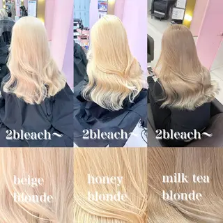 ミディアム ❄️💛エクステ ブリーチ❄️yukiのヘアスタイル