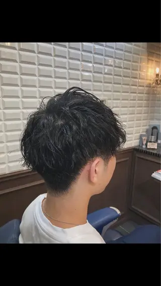 ショート パーマ メンズ ルピナス中田店長 山口大地のヘアスタイル