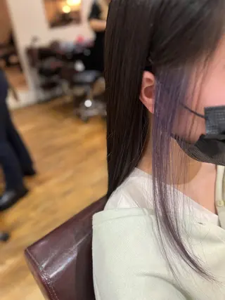 セミロング カラー 新宿🫧髪質改善 🫧耳ツボ🫧まなのヘアスタイル