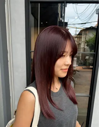 カラー 新貝楓🌀 透明感カラーのヘアスタイル