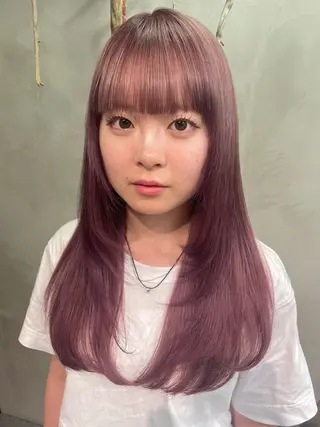 ロング 長野 温佳のヘアスタイル