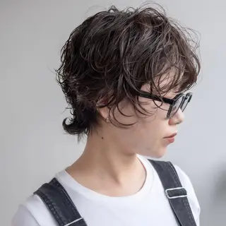 ショート パーマ ショート/レイヤー なら石井知希のヘアスタイル