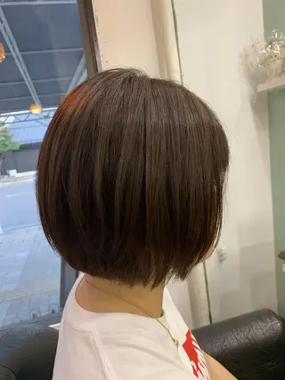 ショート カラー パーマ R ri R takagiのヘアスタイル