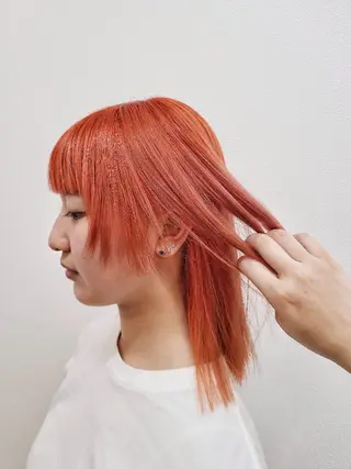 カラー ミディアム yolo.所属・夜特化型ヘアサロン 𓃱yolo.タナベのヘアスタイル