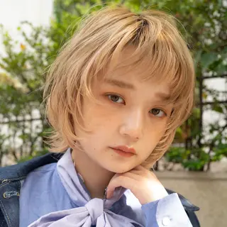 ミディアム レイヤー/パーマ/ 艶カラー/💚千琴のヘアスタイル