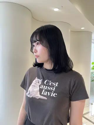 ミディアム aoi🪐 keen立川のヘアスタイル