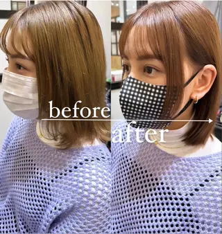 ミディアム 【20代ダメージ毛に 髪質改善】のヘアスタイル